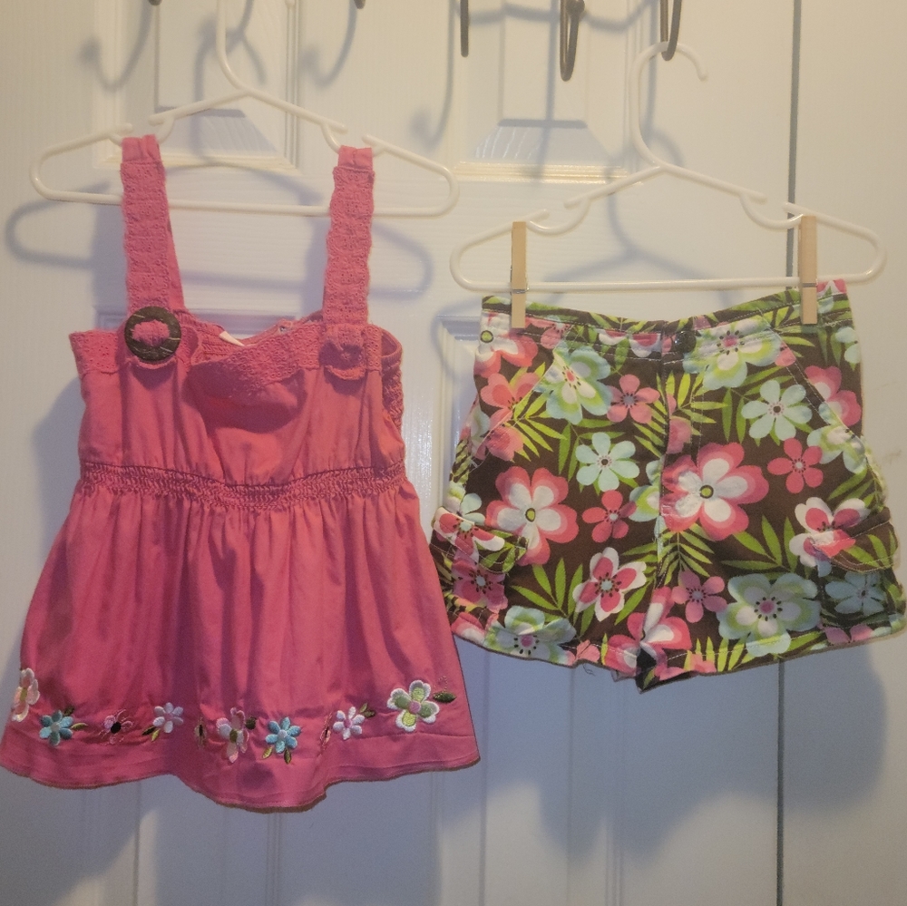 Girls' sized 6 tank & shorts outfit